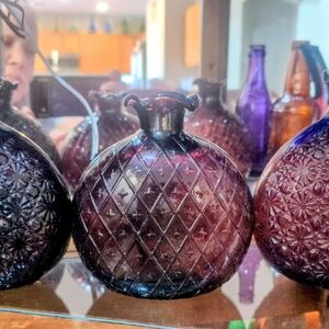 Vintage Purple Glass Vase